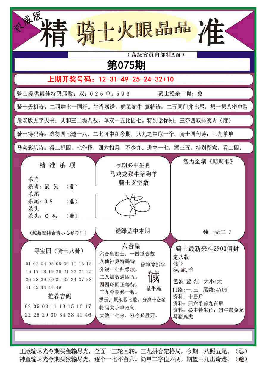 075期骑士火眼晶晶a[图]